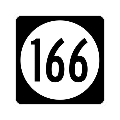 Iowa 166 (Iowa) (Road Sign) STICKER Vinyl Kiss-Cut Decal 2 Inch White - The Sticker Space