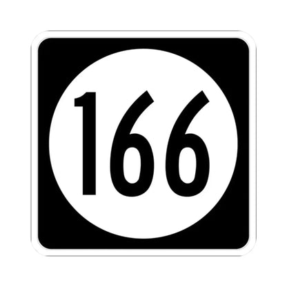 Iowa 166 (Iowa) (Road Sign) STICKER Vinyl Kiss-Cut Decal - The Sticker Space