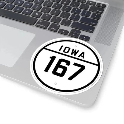 Iowa 167 1926 (Iowa) (Road Sign) STICKER Vinyl Kiss-Cut Decal - The Sticker Space