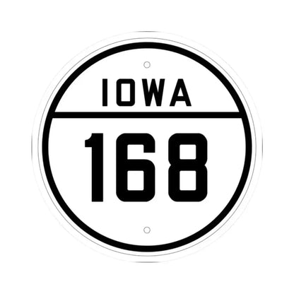 Iowa 168 1926 (Iowa) (Road Sign) STICKER Vinyl Kiss-Cut Decal 2 Inch White - The Sticker Space