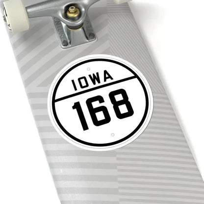 Iowa 168 1926 (Iowa) (Road Sign) STICKER Vinyl Kiss-Cut Decal - The Sticker Space