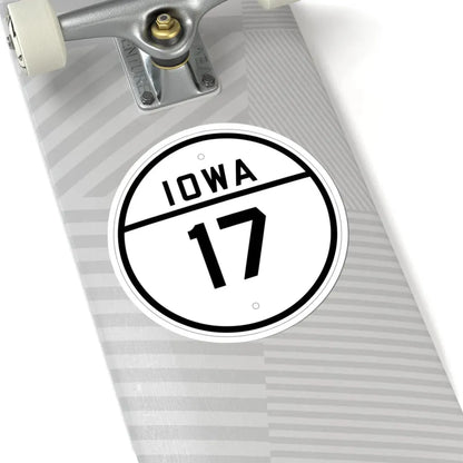 Iowa 17 1926 (Iowa) (Road Sign) STICKER Vinyl Kiss-Cut Decal - The Sticker Space
