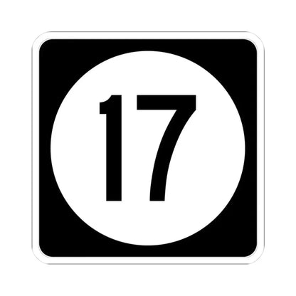 Iowa 17 (Iowa) (Road Sign) STICKER Vinyl Kiss-Cut Decal 3 Inch White - The Sticker Space