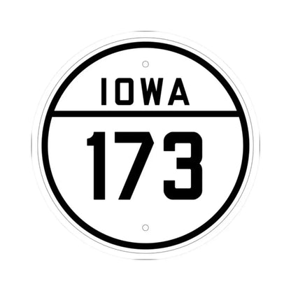Iowa 173 1926 (Iowa) (Road Sign) STICKER Vinyl Kiss-Cut Decal 2 Inch White - The Sticker Space