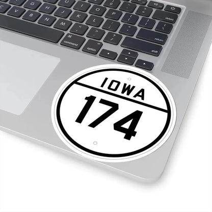 Iowa 174 1926 (Iowa) (Road Sign) STICKER Vinyl Kiss-Cut Decal - The Sticker Space