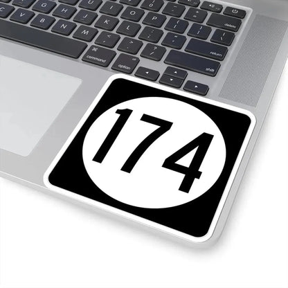 Iowa 174 (Iowa) (Road Sign) STICKER Vinyl Kiss-Cut Decal - The Sticker Space