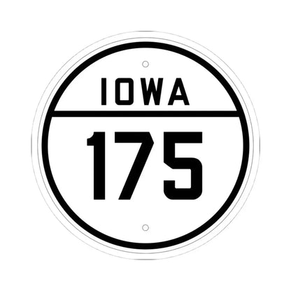 Iowa 175 1926 (Iowa) (Road Sign) STICKER Vinyl Kiss-Cut Decal 4 Inch White - The Sticker Space