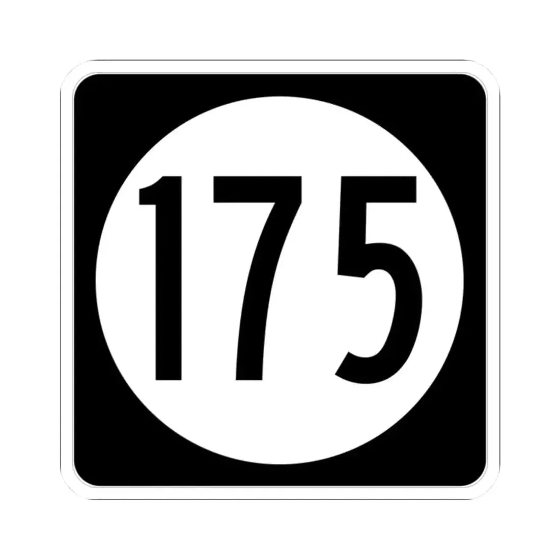 Iowa 175 (Iowa) (Road Sign) STICKER Vinyl Kiss-Cut Decal 2 Inch White - The Sticker Space