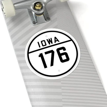 Iowa 176 1926 (Iowa) (Road Sign) STICKER Vinyl Kiss-Cut Decal - The Sticker Space