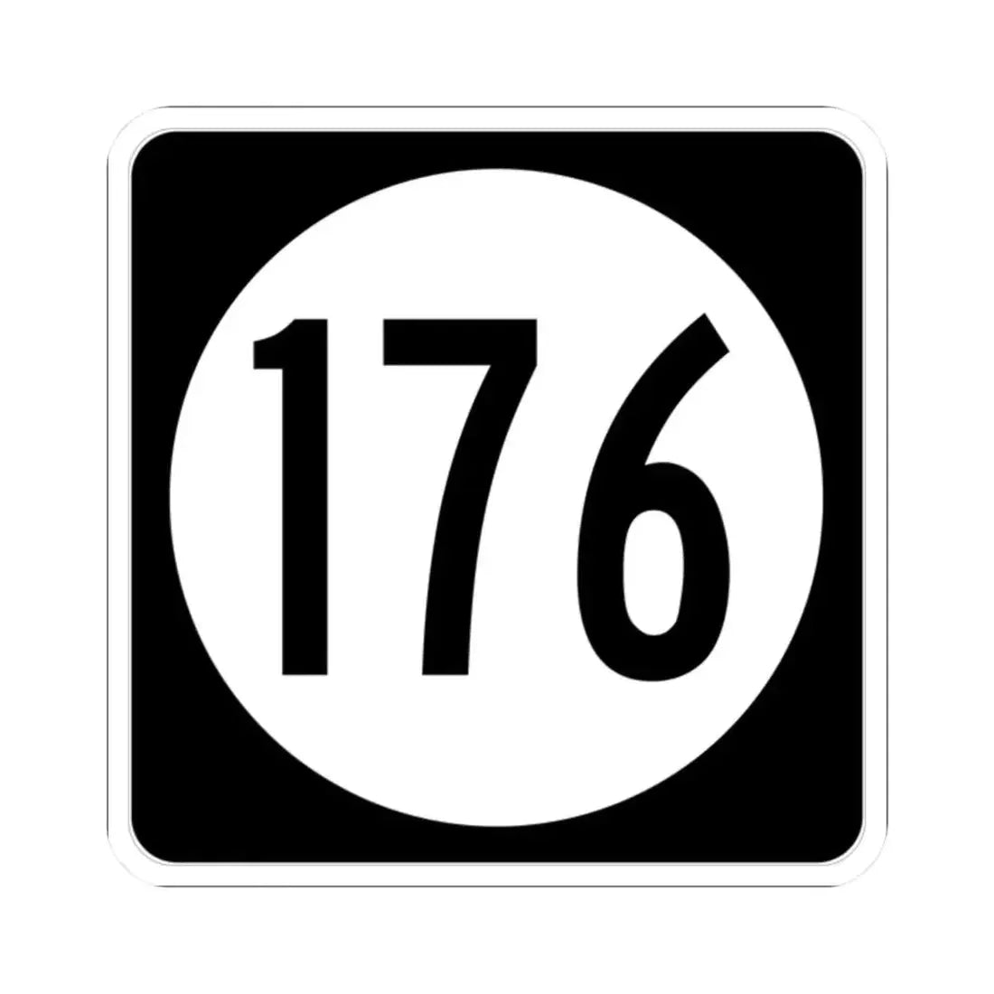 Iowa 176 (Iowa) (Road Sign) STICKER Vinyl Kiss-Cut Decal 2 Inch White - The Sticker Space