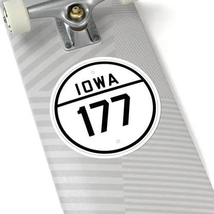Iowa 177 1926 (Iowa) (Road Sign) STICKER Vinyl Kiss-Cut Decal - The Sticker Space