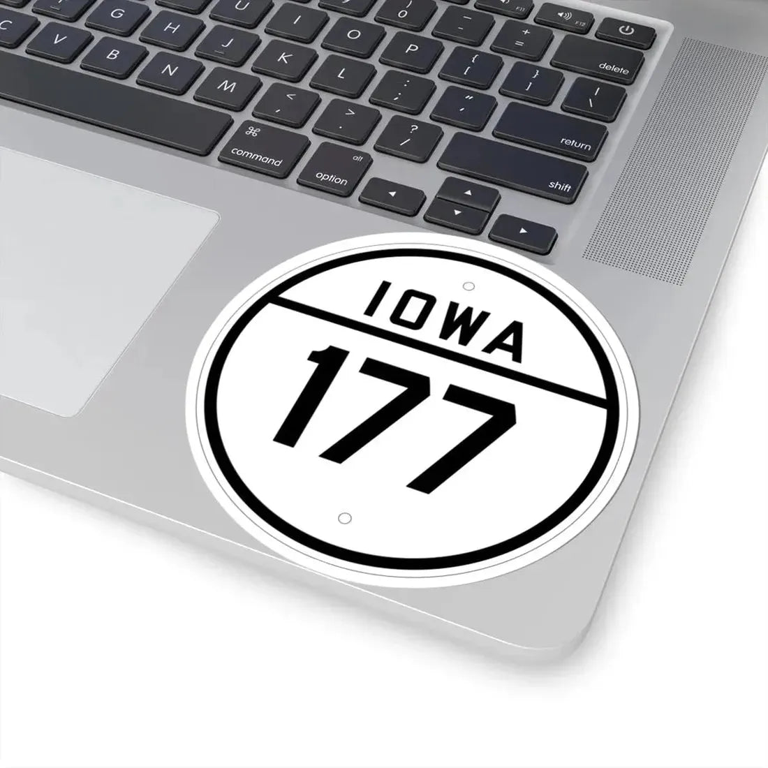 Iowa 177 1926 (Iowa) (Road Sign) STICKER Vinyl Kiss-Cut Decal - The Sticker Space