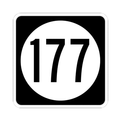 Iowa 177 (Iowa) (Road Sign) STICKER Vinyl Kiss-Cut Decal 4 Inch White - The Sticker Space
