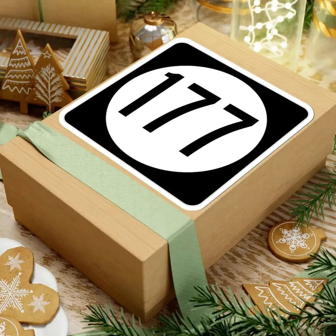 Iowa 177 (Iowa) (Road Sign) STICKER Vinyl Kiss-Cut Decal - The Sticker Space