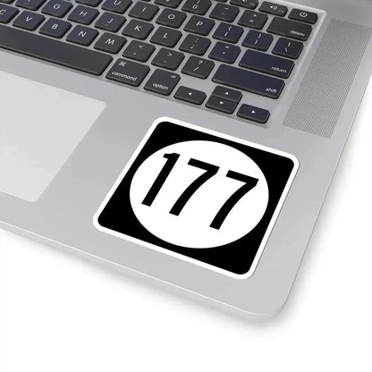 Iowa 177 (Iowa) (Road Sign) STICKER Vinyl Kiss-Cut Decal - The Sticker Space