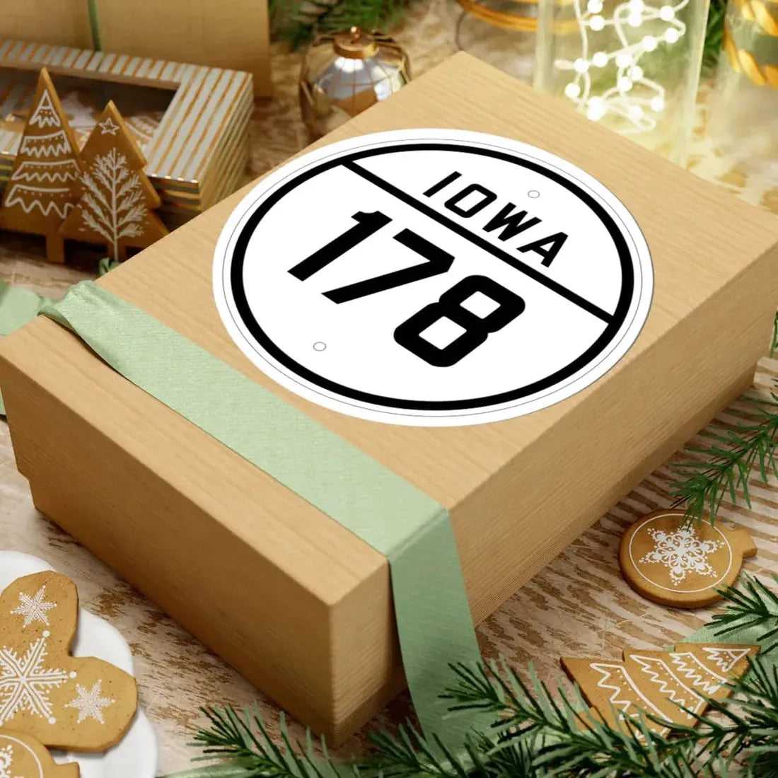 Iowa 178 1926 (Iowa) (Road Sign) STICKER Vinyl Kiss-Cut Decal - The Sticker Space