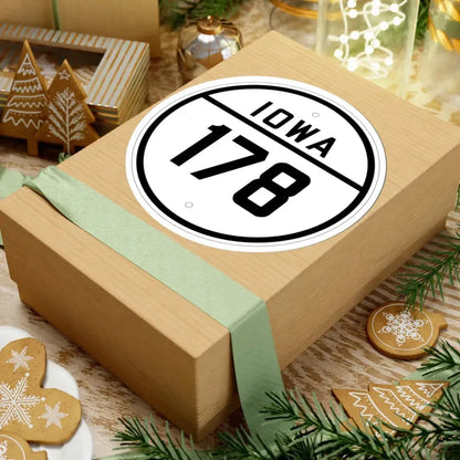 Iowa 178 1926 (Iowa) (Road Sign) STICKER Vinyl Kiss-Cut Decal - The Sticker Space