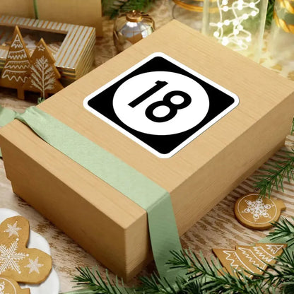 Iowa 18 (Iowa) (Road Sign) STICKER Vinyl Kiss-Cut Decal - The Sticker Space