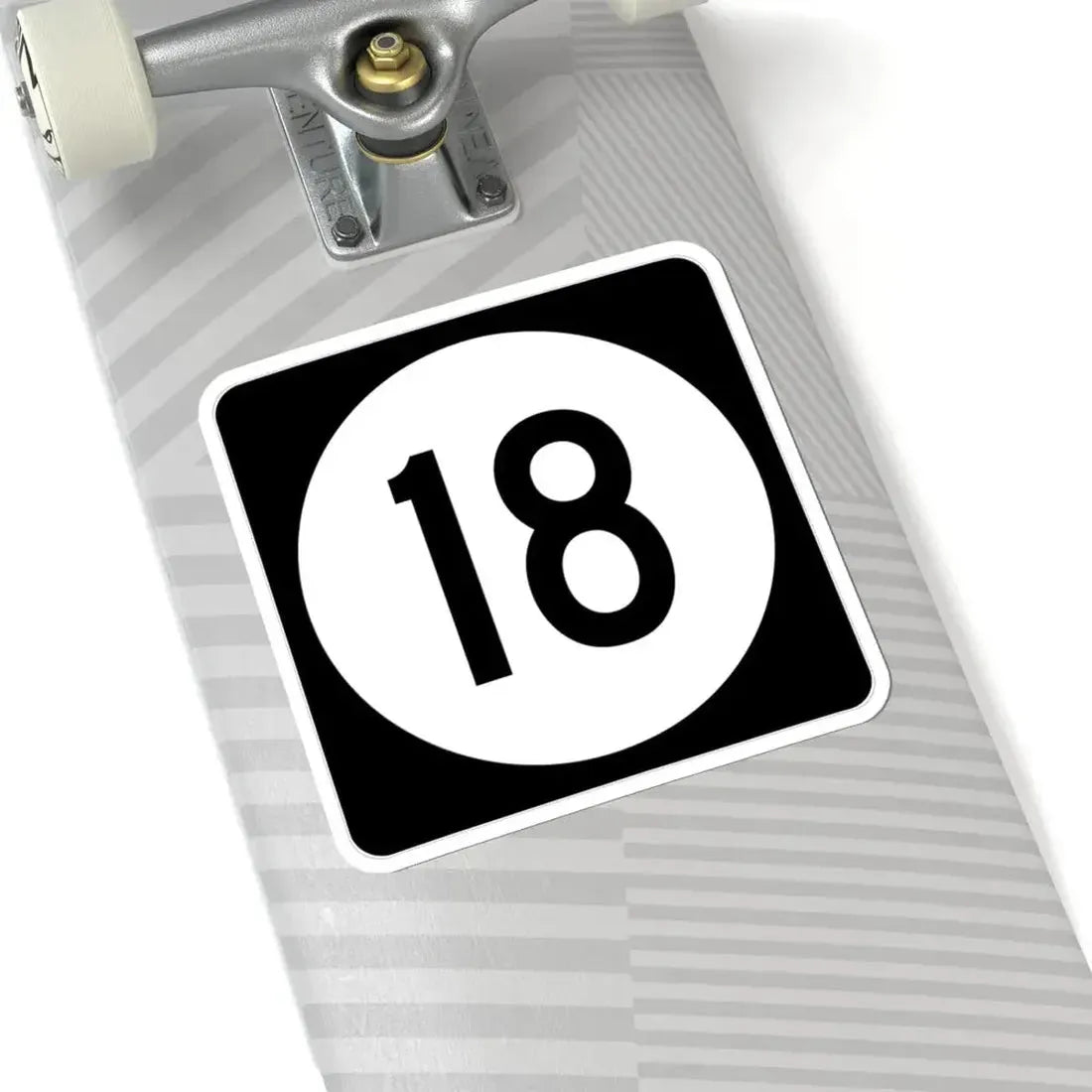 Iowa 18 (Iowa) (Road Sign) STICKER Vinyl Kiss-Cut Decal - The Sticker Space