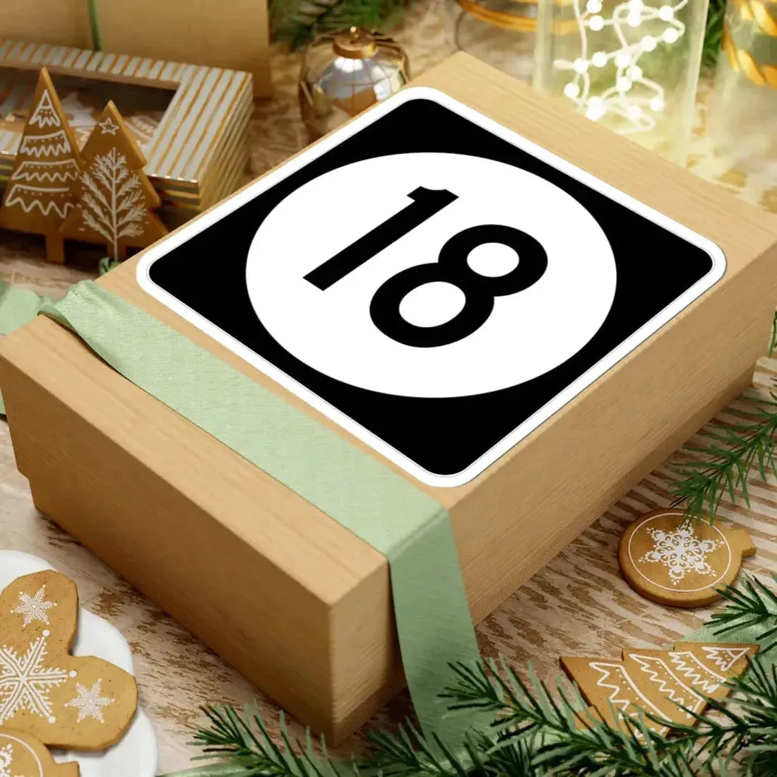 Iowa 18 (Iowa) (Road Sign) STICKER Vinyl Kiss-Cut Decal - The Sticker Space