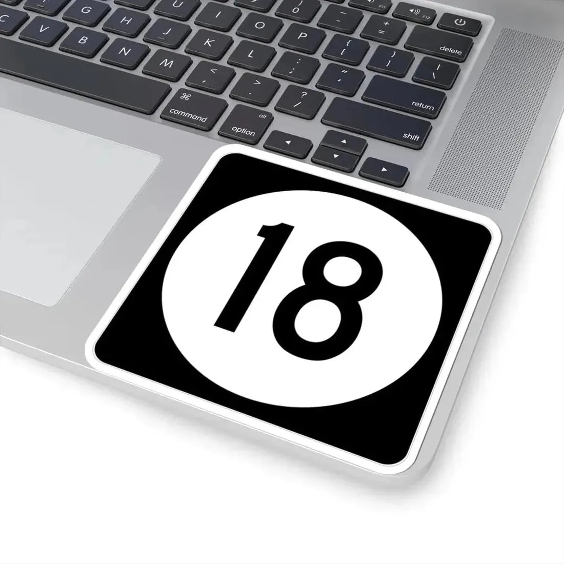 Iowa 18 (Iowa) (Road Sign) STICKER Vinyl Kiss-Cut Decal - The Sticker Space