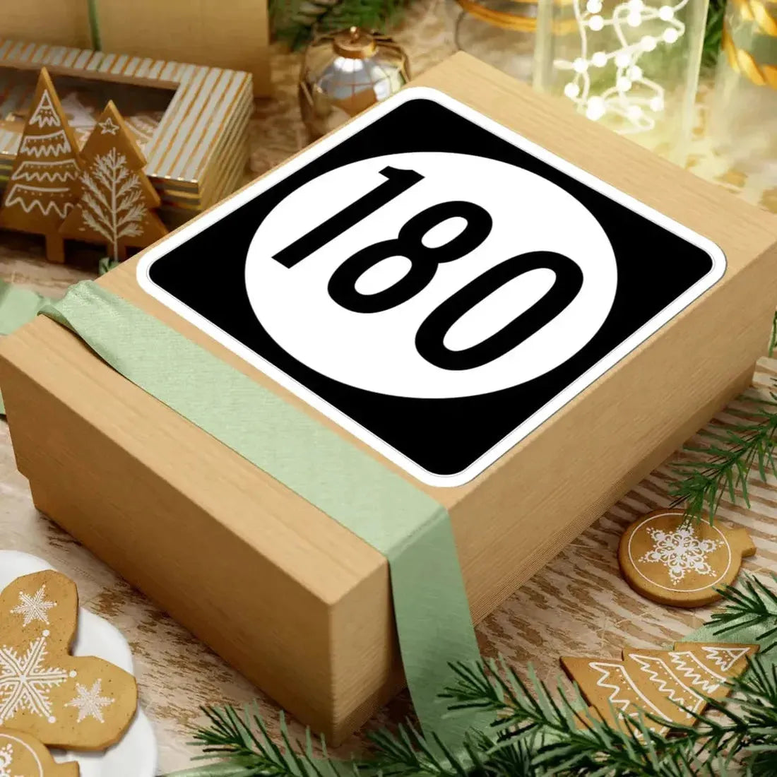 Iowa 180 (Iowa) (Road Sign) STICKER Vinyl Kiss-Cut Decal - The Sticker Space