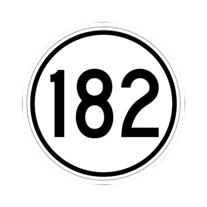 Iowa 182 1950 (Iowa) (Road Sign) STICKER Vinyl Kiss-Cut Decal 2 Inch White - The Sticker Space
