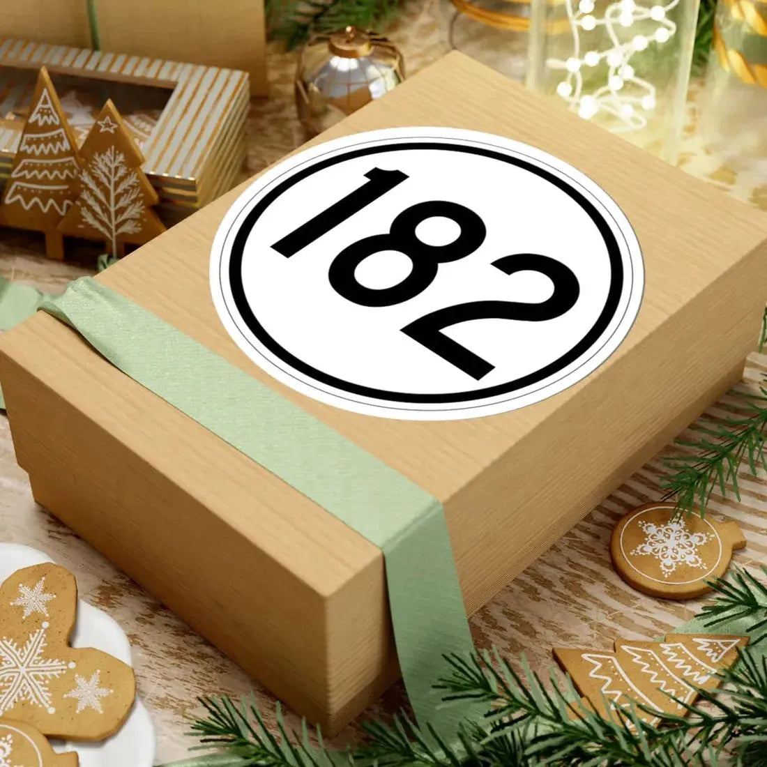 Iowa 182 1950 (Iowa) (Road Sign) STICKER Vinyl Kiss-Cut Decal - The Sticker Space