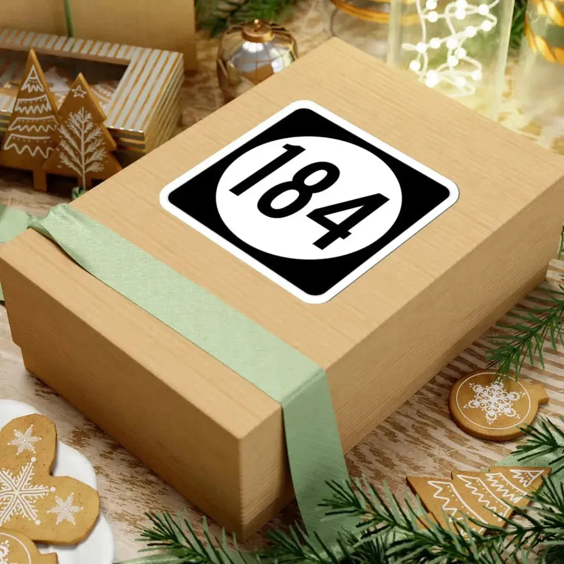 Iowa 184 (Iowa) (Road Sign) STICKER Vinyl Kiss-Cut Decal - The Sticker Space