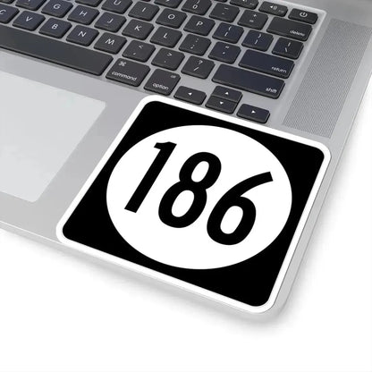 Iowa 186 (Iowa) (Road Sign) STICKER Vinyl Kiss-Cut Decal - The Sticker Space