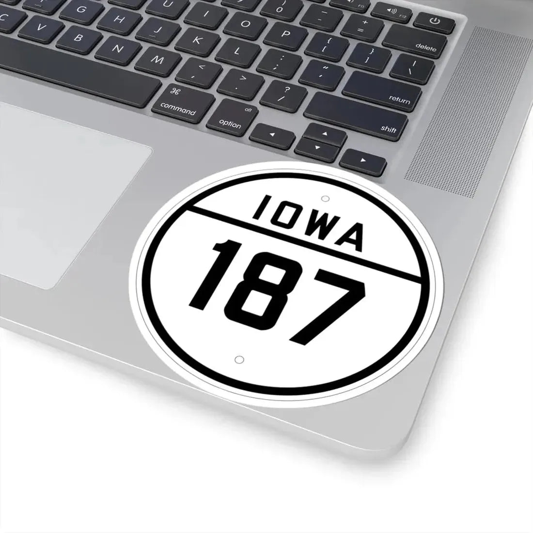 Iowa 187 1926 (Iowa) (Road Sign) STICKER Vinyl Kiss-Cut Decal - The Sticker Space