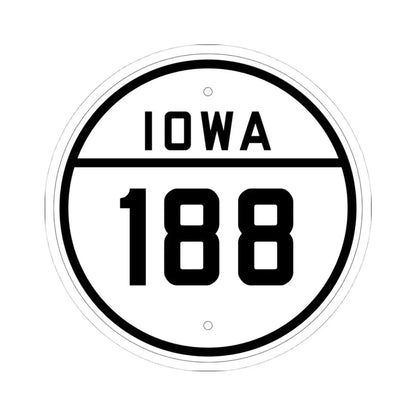 Iowa 188 1926 (Iowa) (Road Sign) STICKER Vinyl Kiss-Cut Decal 4 Inch White - The Sticker Space