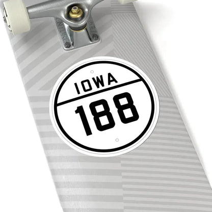 Iowa 188 1926 (Iowa) (Road Sign) STICKER Vinyl Kiss-Cut Decal - The Sticker Space