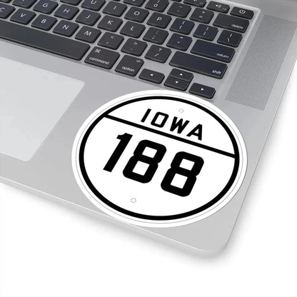 Iowa 188 1926 (Iowa) (Road Sign) STICKER Vinyl Kiss-Cut Decal - The Sticker Space