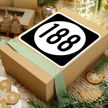 Iowa 188 (Iowa) (Road Sign) STICKER Vinyl Kiss-Cut Decal - The Sticker Space