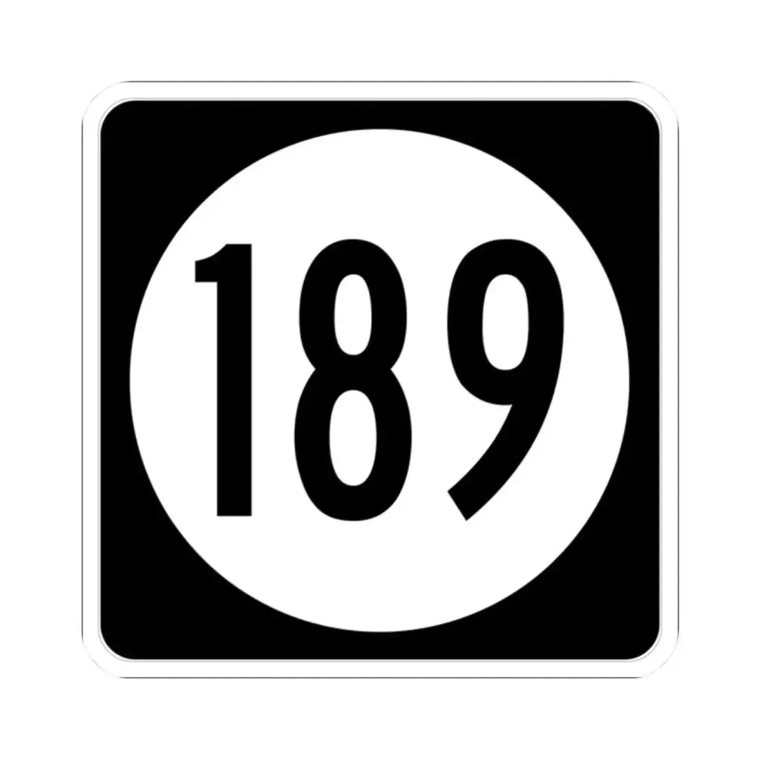 Iowa 189 (Iowa) (Road Sign) STICKER Vinyl Kiss-Cut Decal 2 Inch White - The Sticker Space