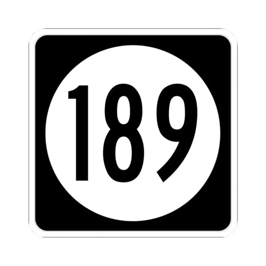 Iowa 189 (Iowa) (Road Sign) STICKER Vinyl Kiss-Cut Decal 2 Inch White - The Sticker Space