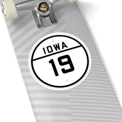 Iowa 19 1926 (Iowa) (Road Sign) STICKER Vinyl Kiss-Cut Decal - The Sticker Space