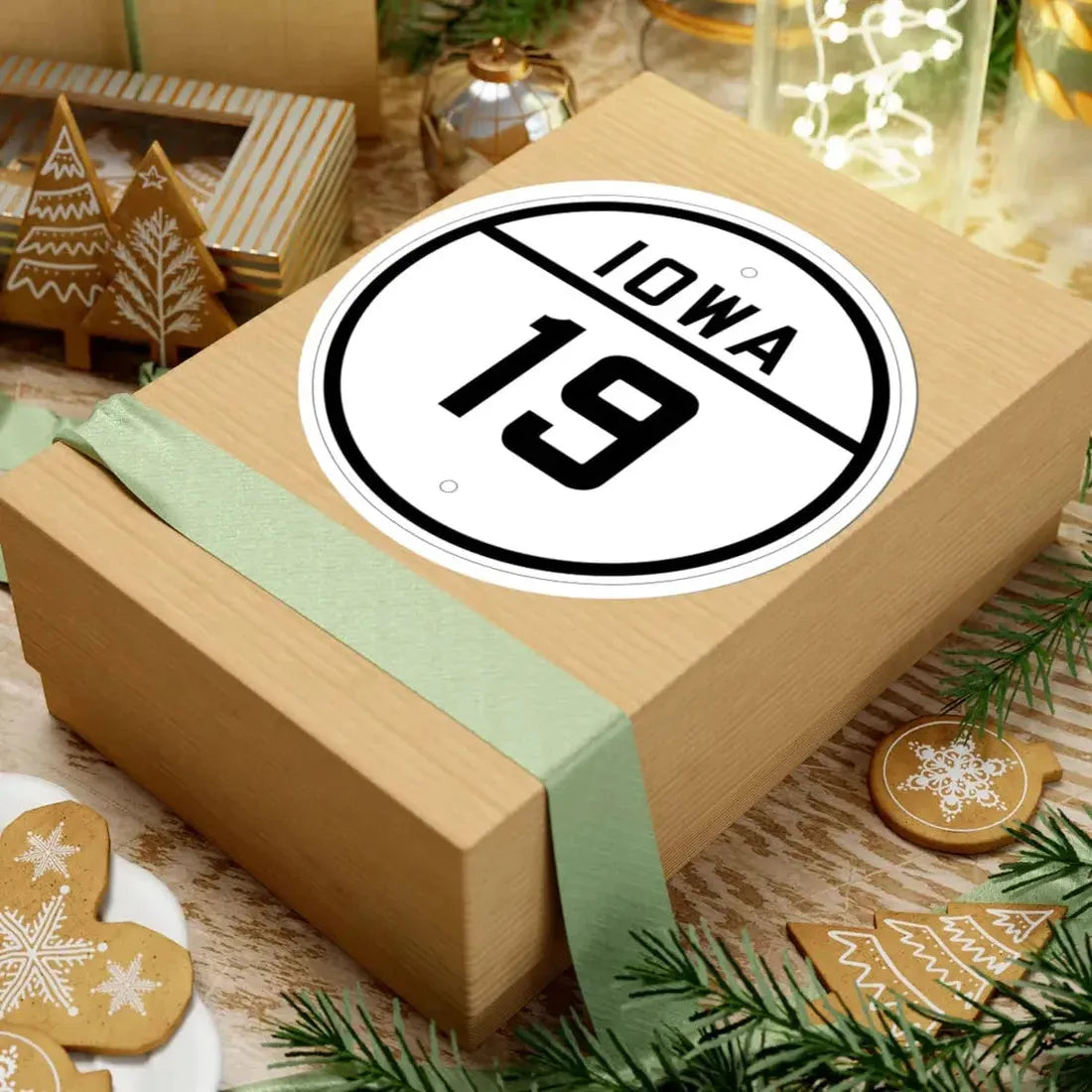 Iowa 19 1926 (Iowa) (Road Sign) STICKER Vinyl Kiss-Cut Decal - The Sticker Space
