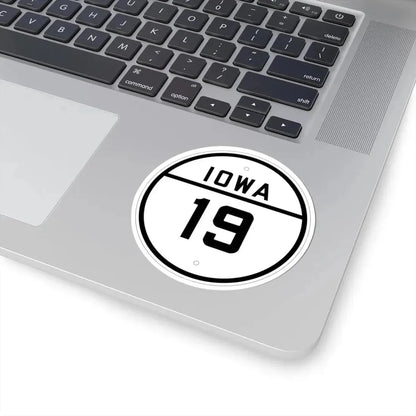 Iowa 19 1926 (Iowa) (Road Sign) STICKER Vinyl Kiss-Cut Decal - The Sticker Space
