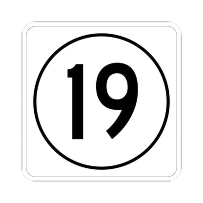 Iowa 19 1948 (Iowa) (Road Sign) STICKER Vinyl Kiss-Cut Decal 3 Inch White - The Sticker Space