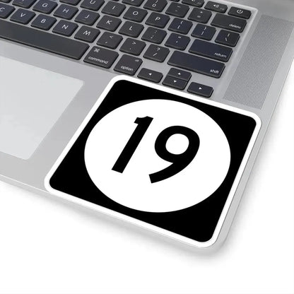 Iowa 19 (Iowa) (Road Sign) STICKER Vinyl Kiss-Cut Decal - The Sticker Space