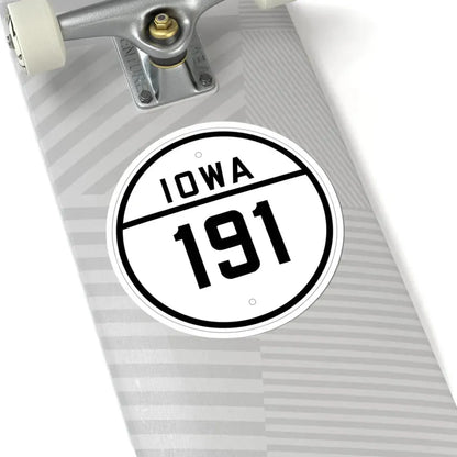Iowa 191 1926 (Iowa) (Road Sign) STICKER Vinyl Kiss-Cut Decal - The Sticker Space