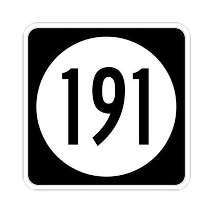 Iowa 191 (Iowa) (Road Sign) STICKER Vinyl Kiss-Cut Decal 4 Inch White - The Sticker Space