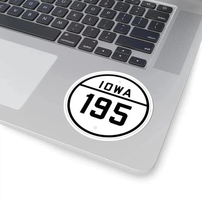 Iowa 195 1926 (Iowa) (Road Sign) STICKER Vinyl Kiss-Cut Decal - The Sticker Space