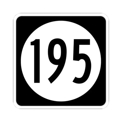 Iowa 195 (Iowa) (Road Sign) STICKER Vinyl Kiss-Cut Decal 3 Inch White - The Sticker Space