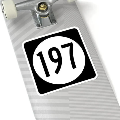 Iowa 197 (Iowa) (Road Sign) STICKER Vinyl Kiss-Cut Decal - The Sticker Space