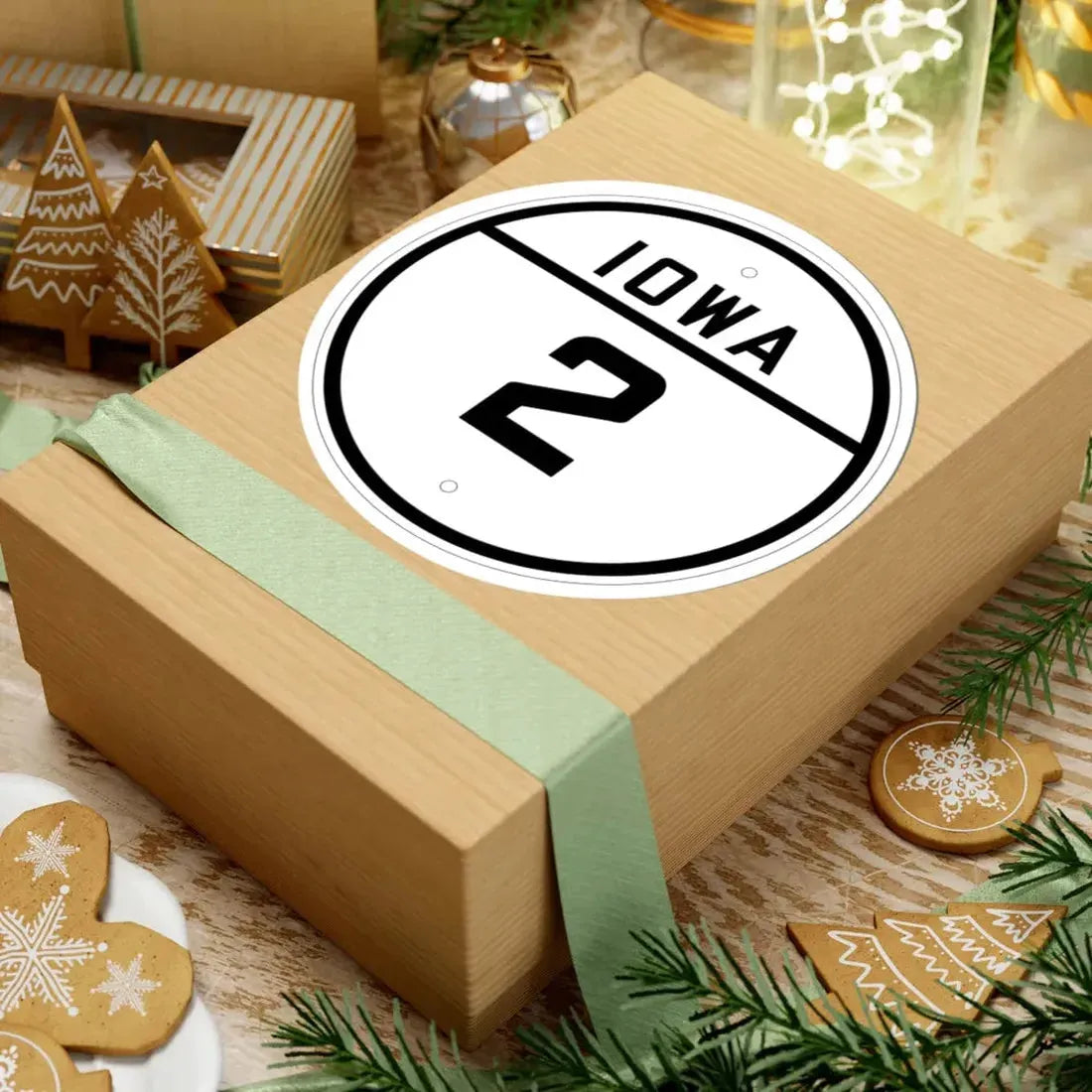Iowa 2 1926 (Iowa) (Road Sign) STICKER Vinyl Kiss-Cut Decal - The Sticker Space
