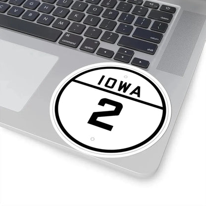 Iowa 2 1926 (Iowa) (Road Sign) STICKER Vinyl Kiss-Cut Decal - The Sticker Space