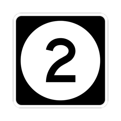 Iowa 2 (Iowa) (Road Sign) STICKER Vinyl Kiss-Cut Decal 4 Inch White - The Sticker Space